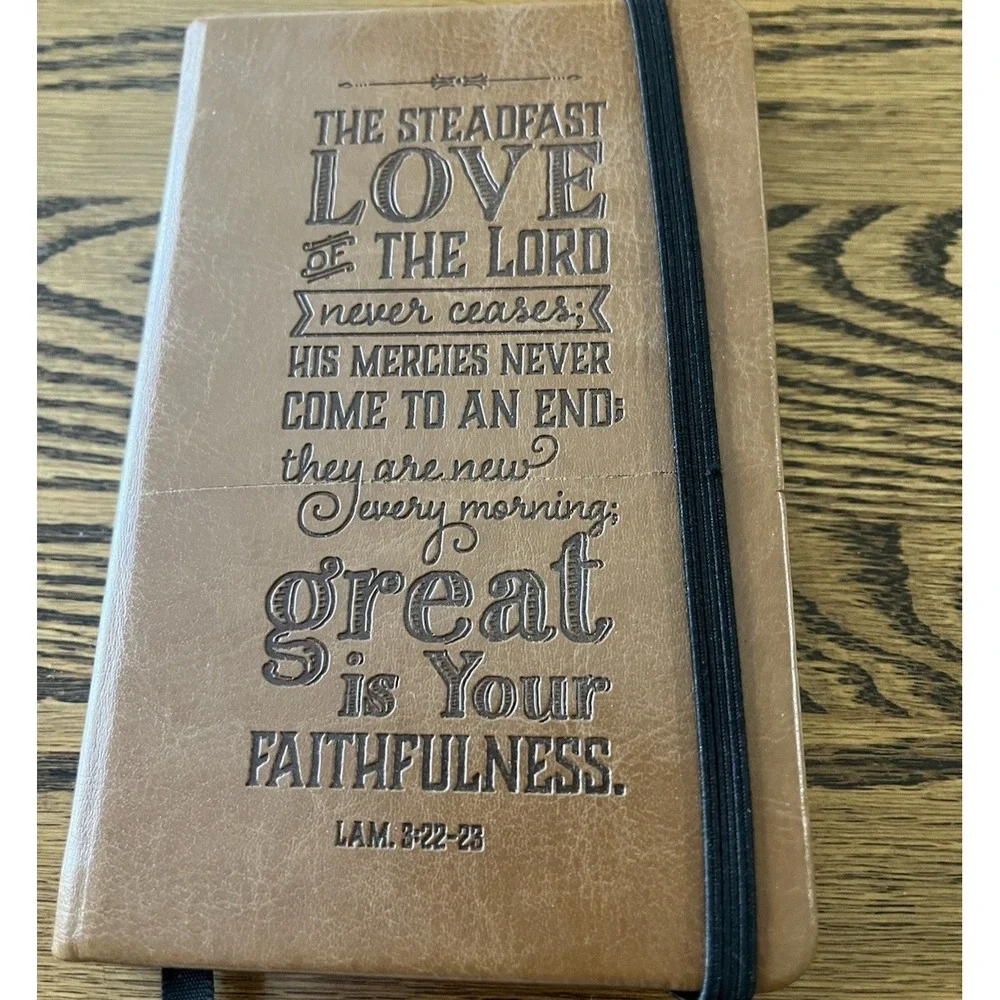 2015 Christian Art Gifts Journal Diary Bible Verses‎ Faux Leather Cover Unused